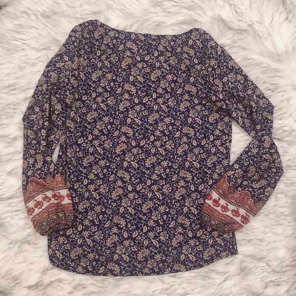 Alya Bohemian Pattern Paisley Blouse - Picture 6 of 7